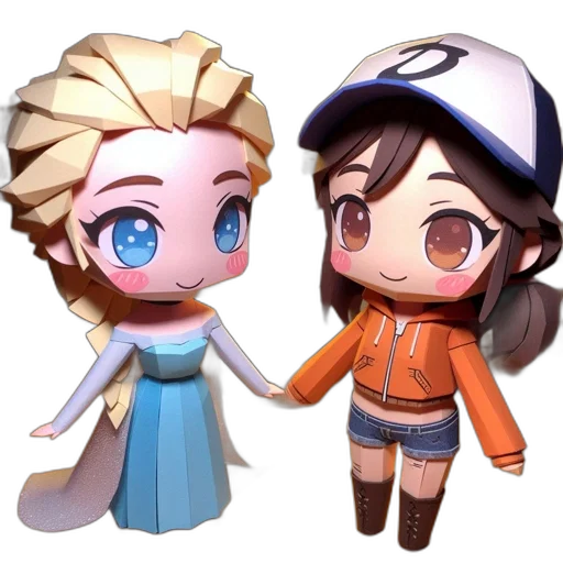 3d render, concept art, anime, cartoon transparent PNG cut-out