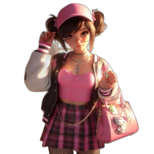 dress, staff, jacket, hat transparent PNG cut-out