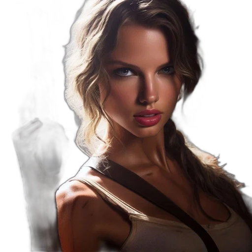 face, photorealistic, fantasy art, comic book art transparent PNG cut-out