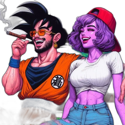 comic book art, concept art, cartoon, anime transparent PNG cut-out