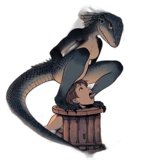 dragon, creature, animal, concept art transparent PNG cut-out