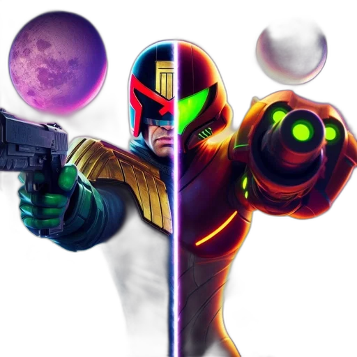 weapon, robot, concept art, pixel art transparent PNG cut-out