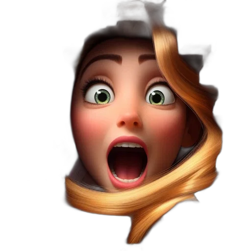 face, crown, hair, mask transparent PNG cut-out