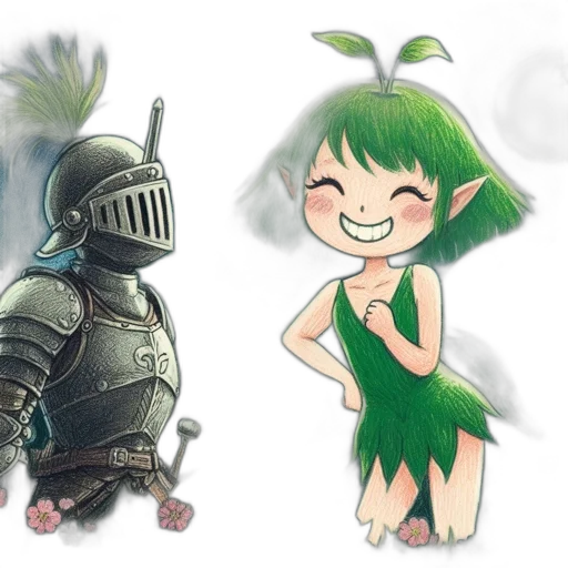 concept art, fantasy art, pixel art, watercolor transparent PNG cut-out