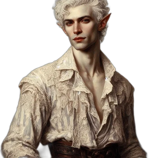 jacket, face, staff, fantasy art transparent PNG cut-out