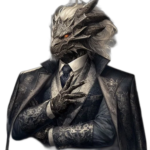 mask, dragon, jacket, animal transparent PNG cut-out