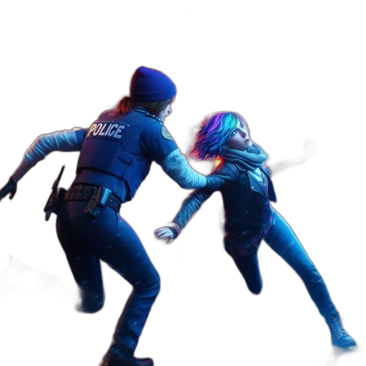 jacket, weapon, concept art, cyberpunk transparent PNG cut-out