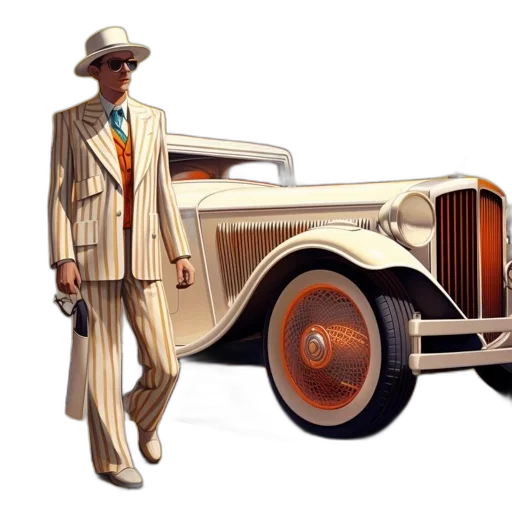 car, concept art, photorealistic, 3d render transparent PNG cut-out