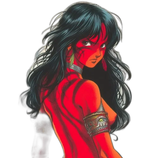 dress, jewelry, comic book art, fantasy art transparent PNG cut-out