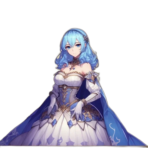dress, sword, crown, staff transparent PNG cut-out