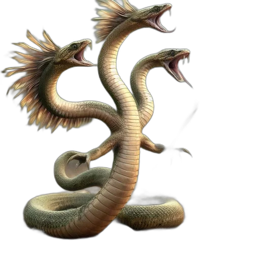 dragon, animal, creature, staff transparent PNG cut-out