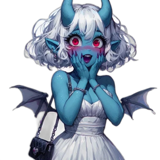 creature, dragon, mask, staff transparent PNG cut-out