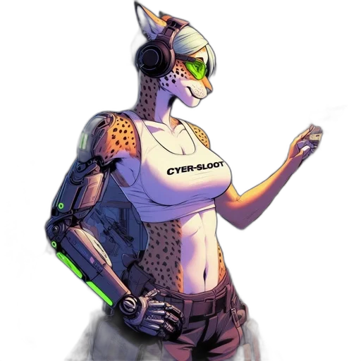 robot, creature, cyberpunk, concept art transparent PNG cut-out