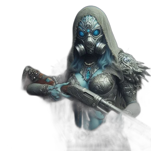 mask, sword, weapon, robot transparent PNG cut-out