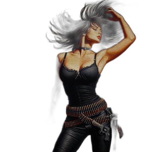 dress, fantasy art, concept art, comic book art transparent PNG cut-out