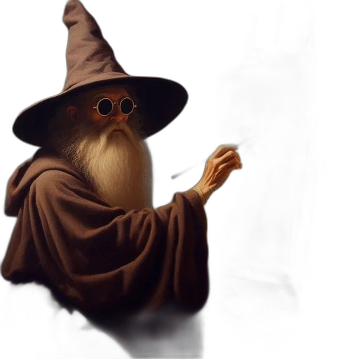staff, hat, mask, creature transparent PNG cut-out