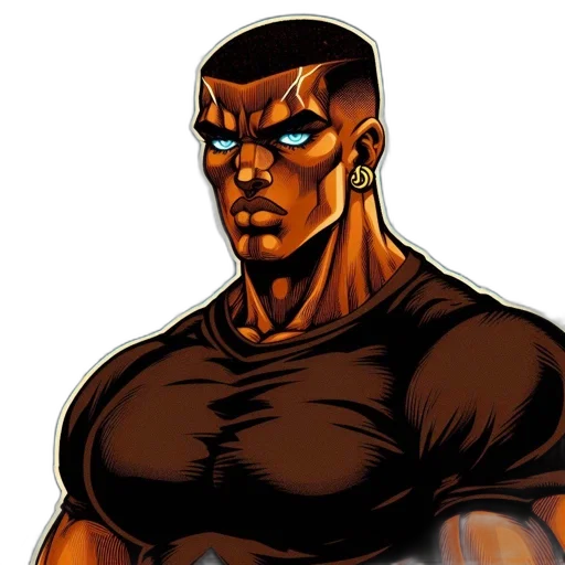 face, comic book art, concept art, cartoon transparent PNG cut-out
