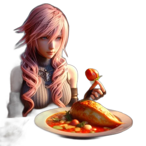 food, concept art, 3d render, fantasy art transparent PNG cut-out