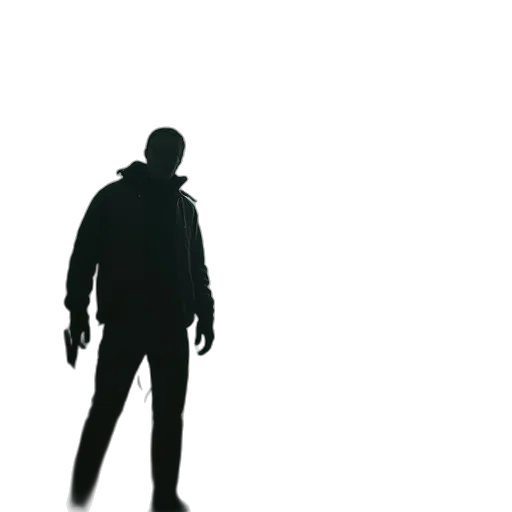 jacket, staff, creature, mask transparent PNG cut-out