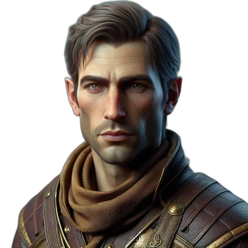 face, staff, jacket, concept art transparent PNG cut-out