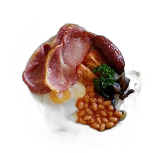 food, crown, photorealistic, 3d render transparent PNG cut-out
