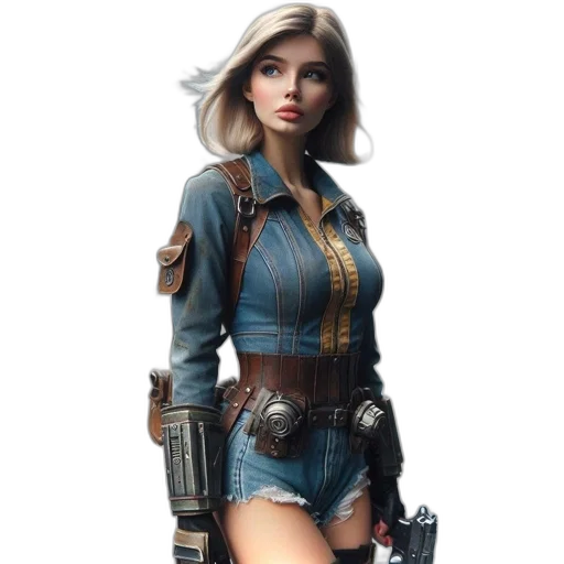 jacket, weapon, concept art, fantasy art transparent PNG cut-out