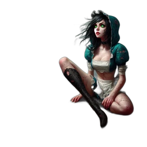 dress, staff, concept art, fantasy art transparent PNG cut-out