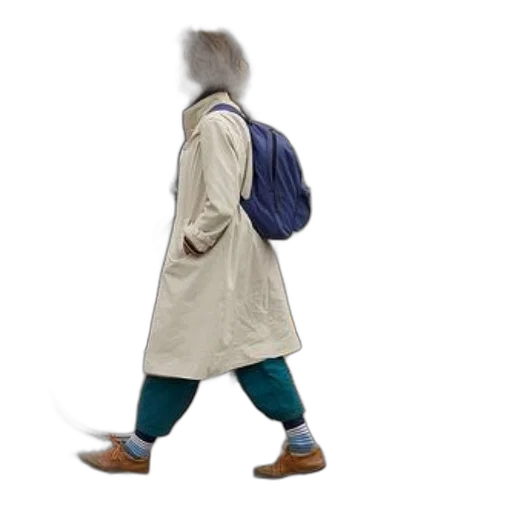jacket, staff, concept art, 3d render transparent PNG cut-out