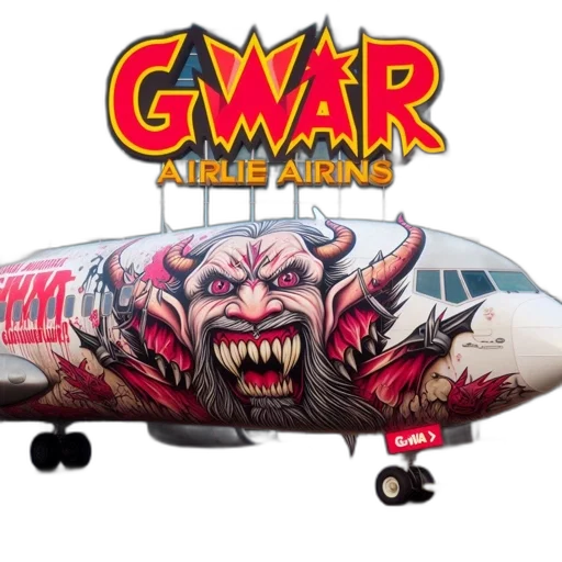 airplane, menacing, creature, design transparent PNG cut-out