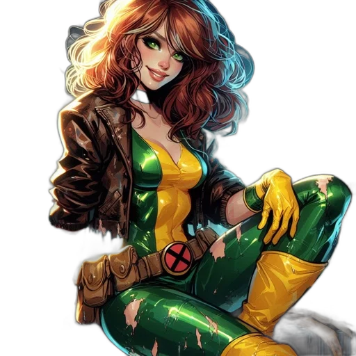 comic book art, concept art, fantasy art, cartoon transparent PNG cut-out