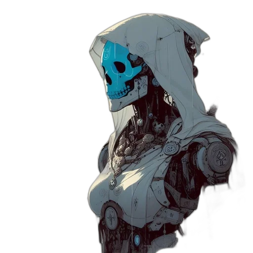 mask, robot, jacket, face transparent PNG cut-out