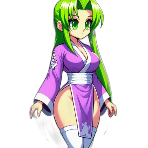 dress, staff, pixel art, anime transparent PNG cut-out