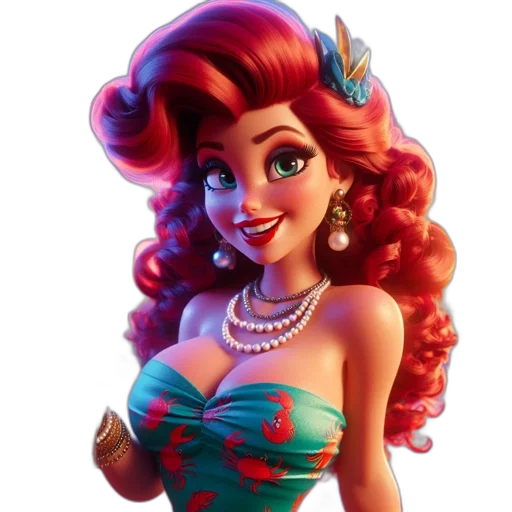 dress, crown, jewelry, cartoon transparent PNG cut-out