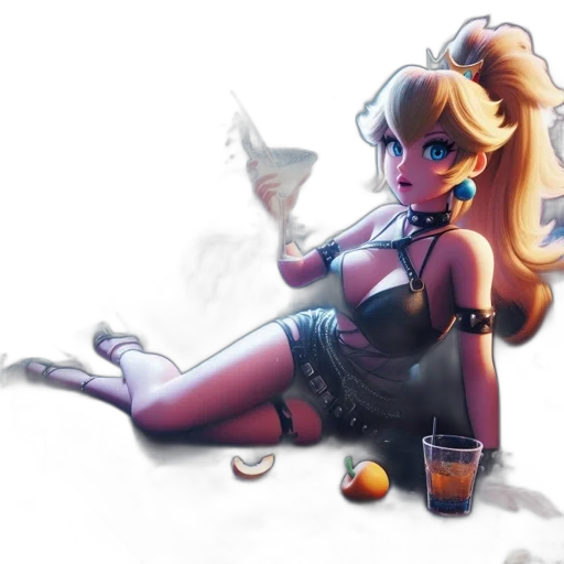dress, robot, staff, concept art transparent PNG cut-out