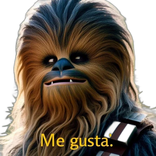 mask, animal, photorealistic, chewbacca transparent PNG cut-out