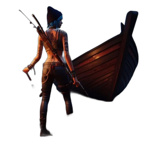 sword, weapon, staff, hat transparent PNG cut-out