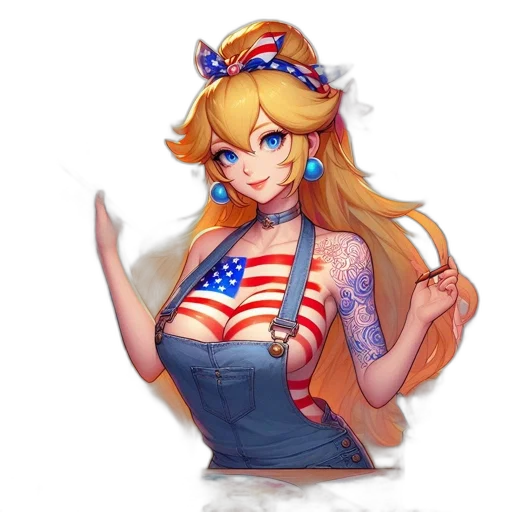 dress, staff, hat, crown transparent PNG cut-out