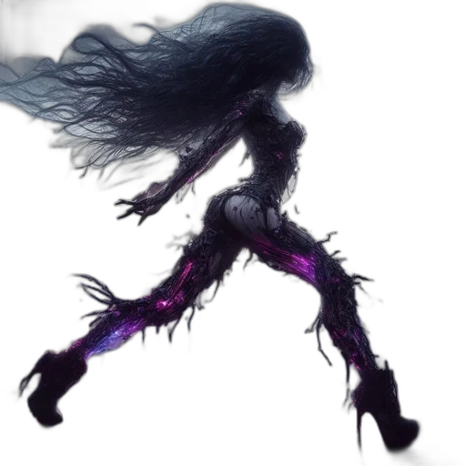 hair, creature, dress, dragon transparent PNG cut-out