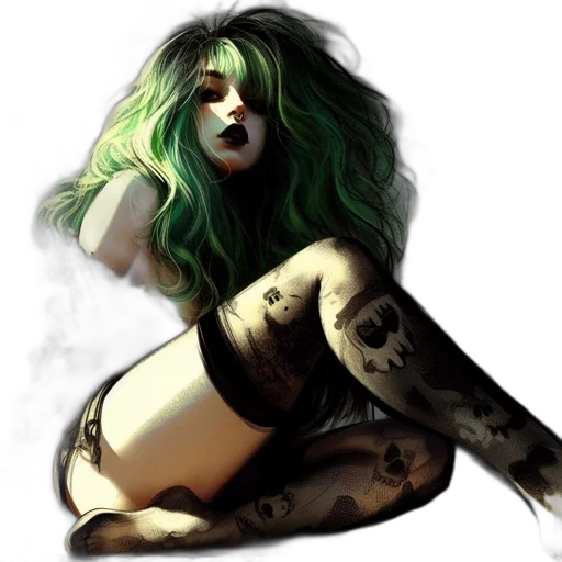comic book art, concept art, fantasy art, photorealistic transparent PNG cut-out
