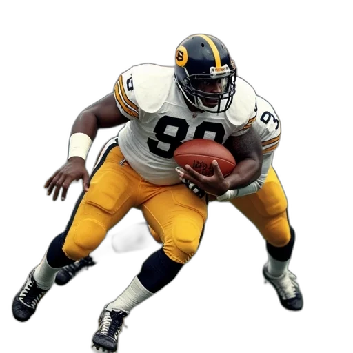 football, player, white, jersey transparent PNG cut-out