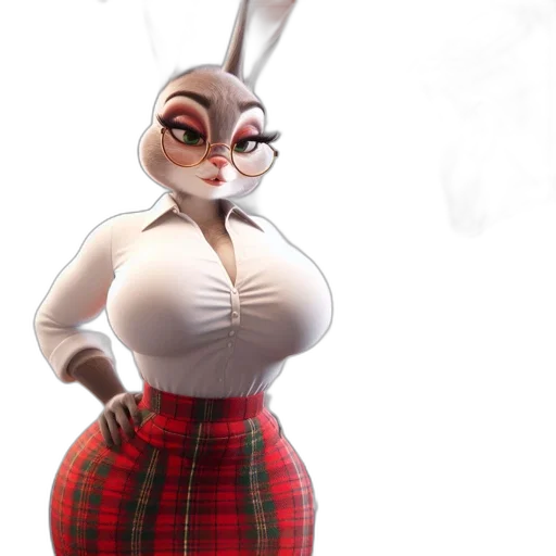 dress, animal, concept art, 3d render transparent PNG cut-out