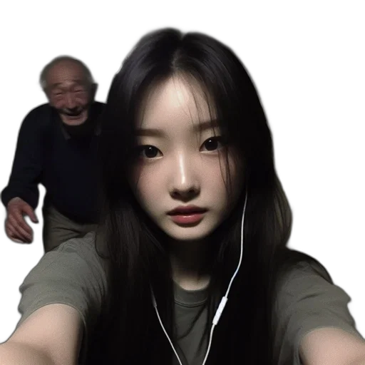 face, creature, hair, robot transparent PNG cut-out