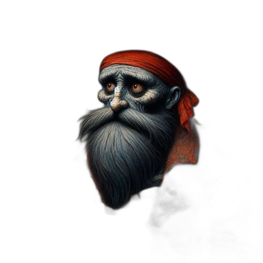 face, mask, hat, staff transparent PNG cut-out