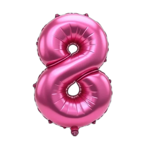 3d render, large, inflated, balloon transparent PNG cut-out