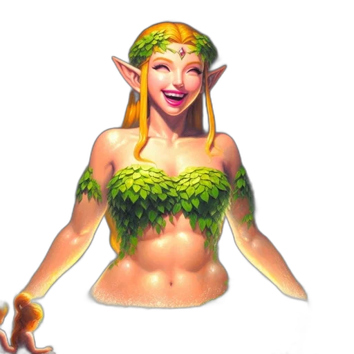creature, staff, jewelry, fantasy art transparent PNG cut-out