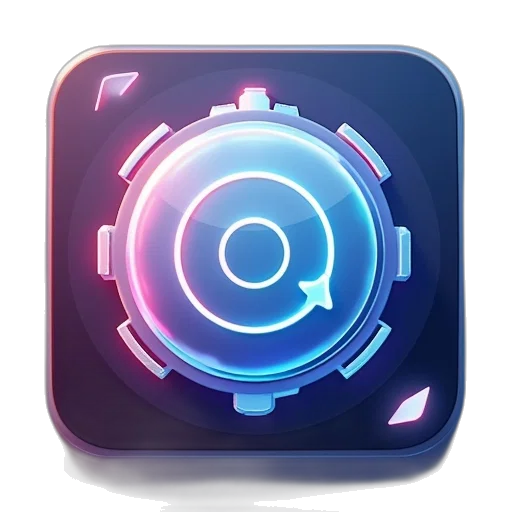 3d render, concept art, blue, software transparent PNG cut-out
