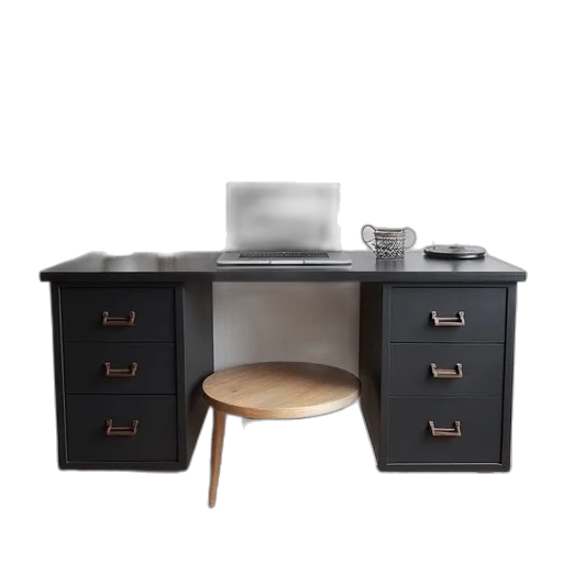 furniture, 3d render, earth tones, dark transparent PNG cut-out