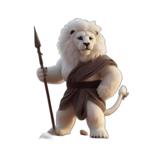 staff, animal, sword, 3d render transparent PNG cut-out