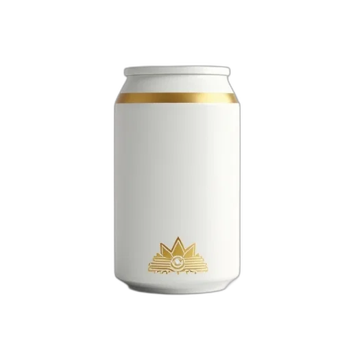 bottle, crown, 3d render, golden transparent PNG cut-out