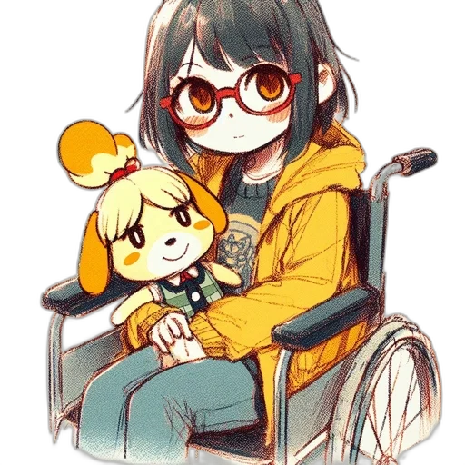staff, weapon, watercolor, anime transparent PNG cut-out